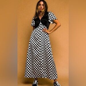 Dressed in LaLa checkered Dress